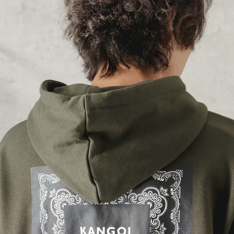 [期間限定価格]【WEB限定】KANGOL バンダナボックスロゴフェイクレイヤードパーカー メンズ商品画像-21
