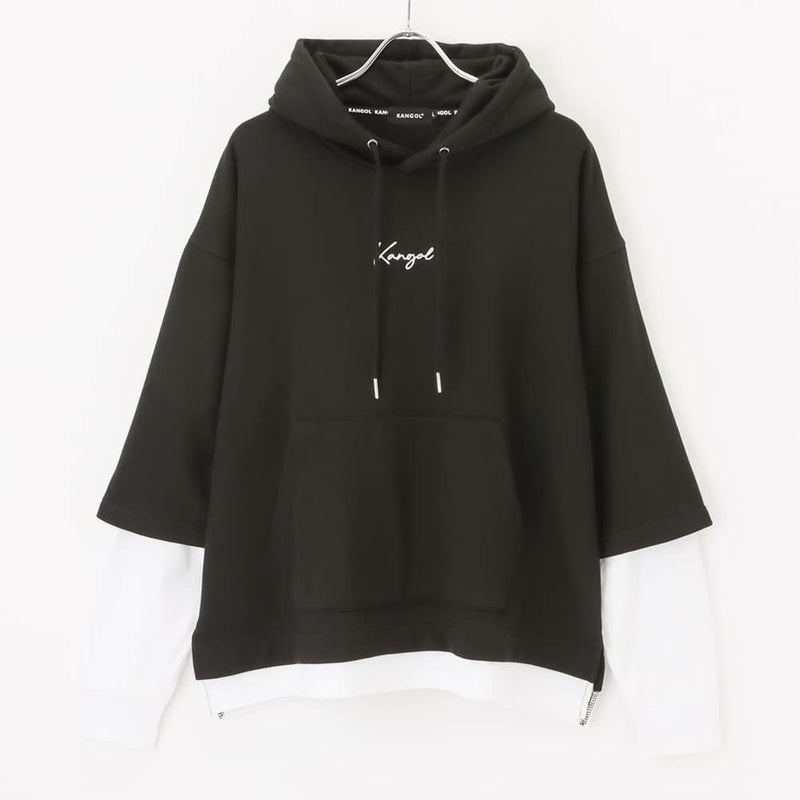 [期間限定価格]【WEB限定】KANGOL バンダナボックスロゴフェイクレイヤードパーカー メンズ商品画像-27