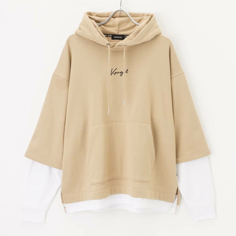 [期間限定価格]【WEB限定】KANGOL バンダナボックスロゴフェイクレイヤードパーカー メンズ商品画像-28