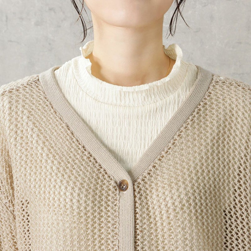 [期間限定knit]Howdy Marie  透かし編みカーディガン レディース商品画像-9