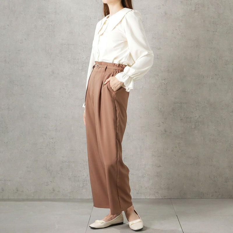 [期間限定価格]Howdy Marie 2WAYベルト付きワイドパンツ レディース商品画像-4