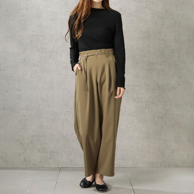 [期間限定価格]Howdy Marie 2WAYベルト付きワイドパンツ レディース商品画像-7