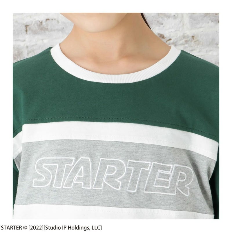 STARTER 胸切替ロゴ長袖Tシャツ キッズ メール便 対応商品商品画像-5