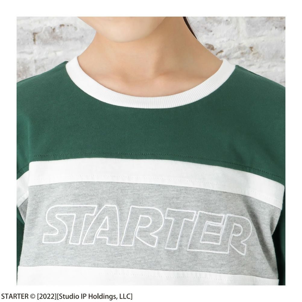 STARTER 胸切替ロゴ長袖Tシャツ キッズ ネコポス 対応商品