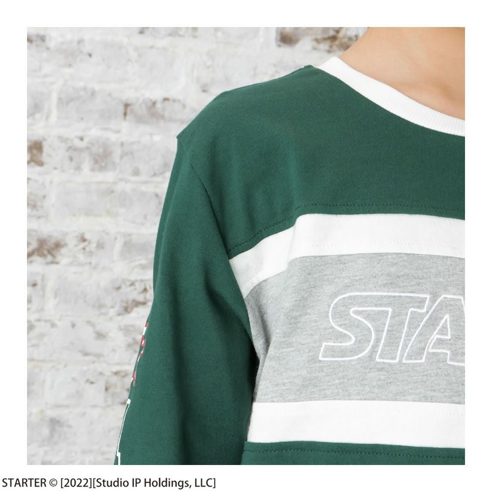 STARTER 胸切替ロゴ長袖Tシャツ キッズ ネコポス 対応商品