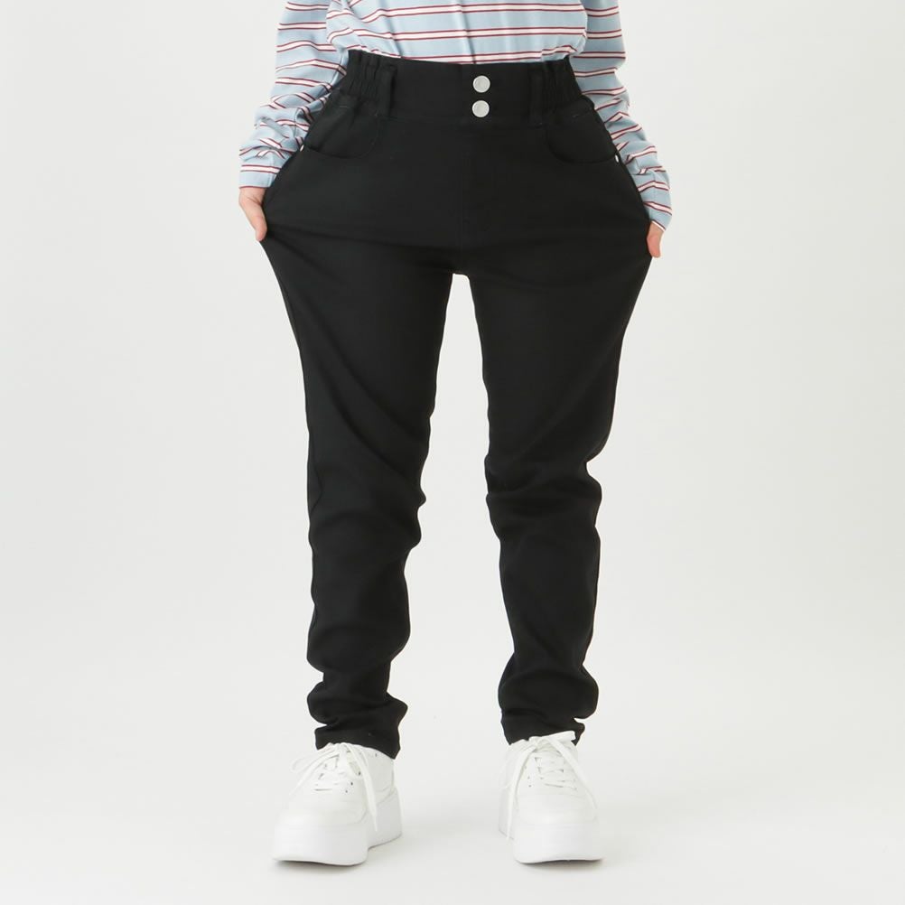 NAVY パウダー起毛カラースキニーパンツ キッズ