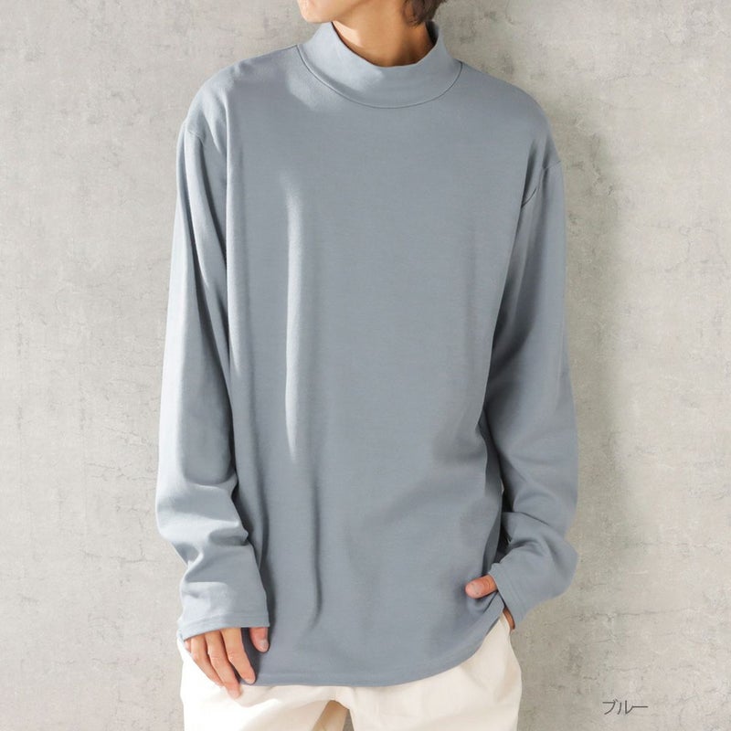 URBAN COLLECTION スムスストレッチモックネックロングスリーブTシャツ メンズ商品画像-3