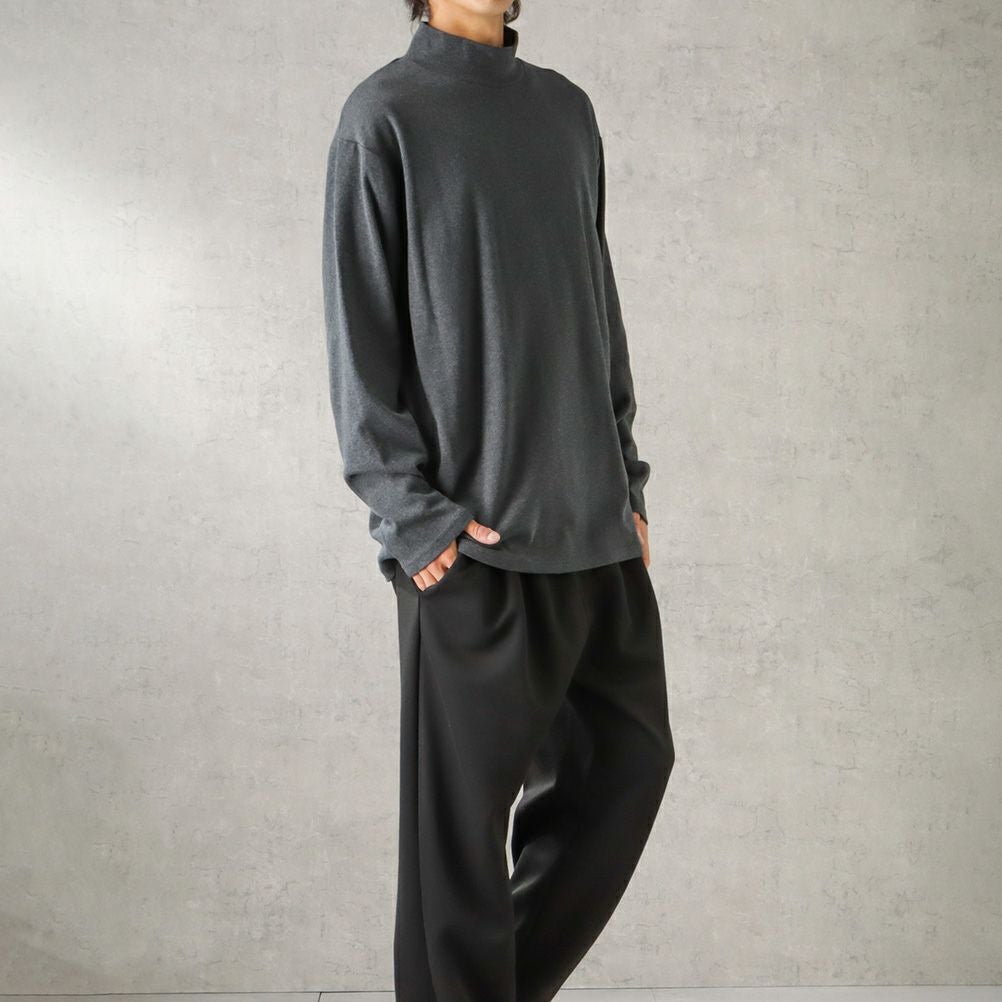 URBAN COLLECTION スムスストレッチモックネックロングスリーブTシャツ メンズ