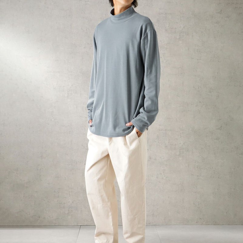 URBAN COLLECTION スムスストレッチモックネックロングスリーブTシャツ メンズ商品画像-9