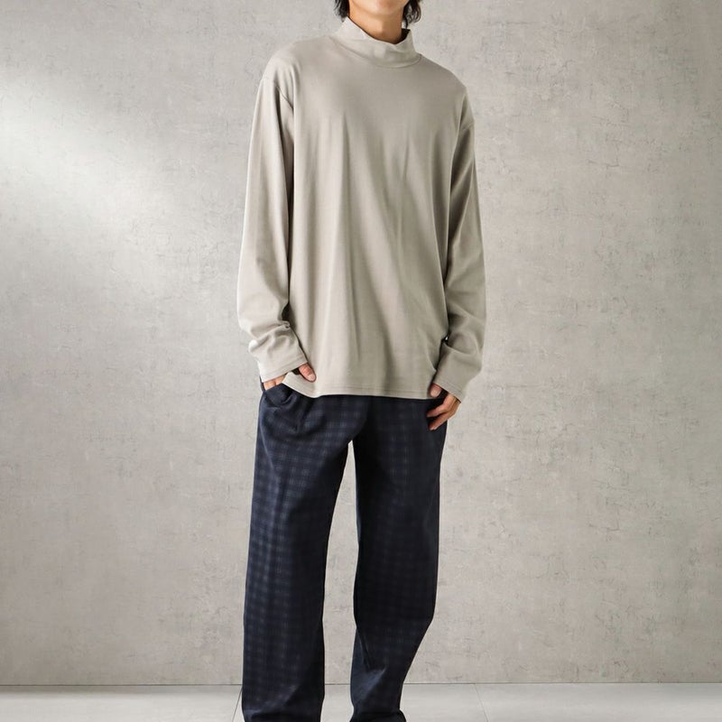 URBAN COLLECTION スムスストレッチモックネックロングスリーブTシャツ メンズ商品画像-10