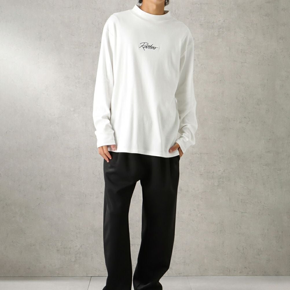 URBAN COLLECTION モックネックロングスリーブTシャツ メンズ