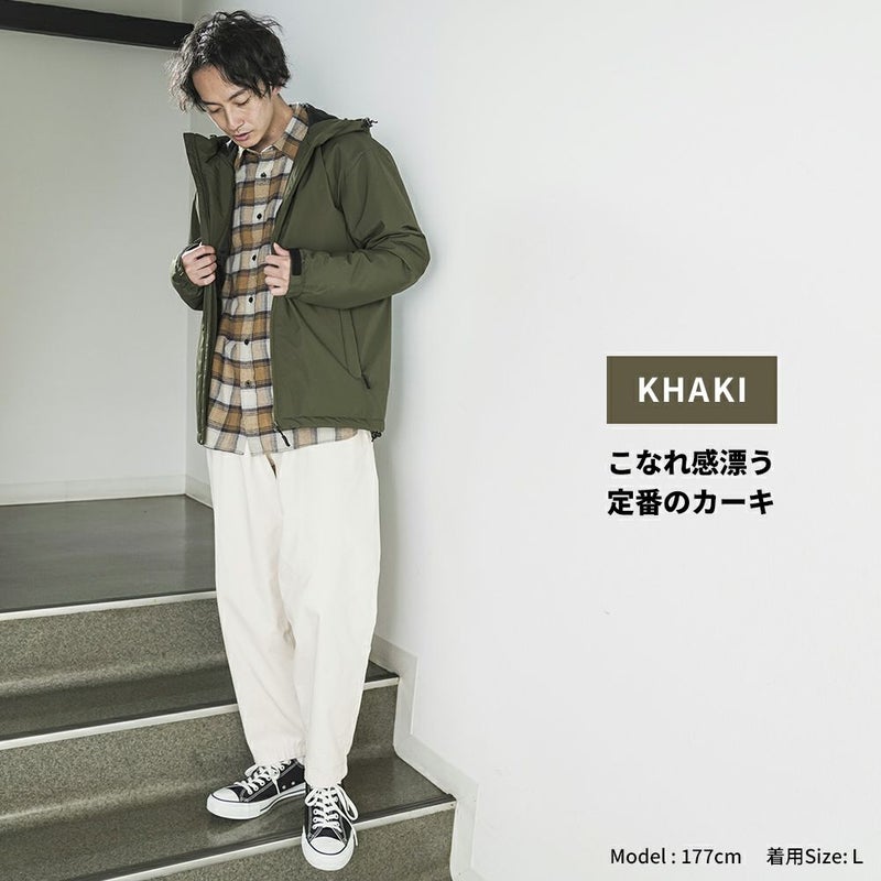 NAVY オールウェザー中綿パーカー メンズ商品画像-8