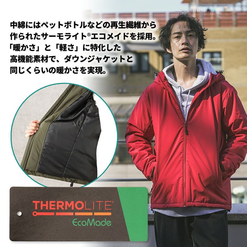 NAVY オールウェザー中綿パーカー メンズ商品画像-12