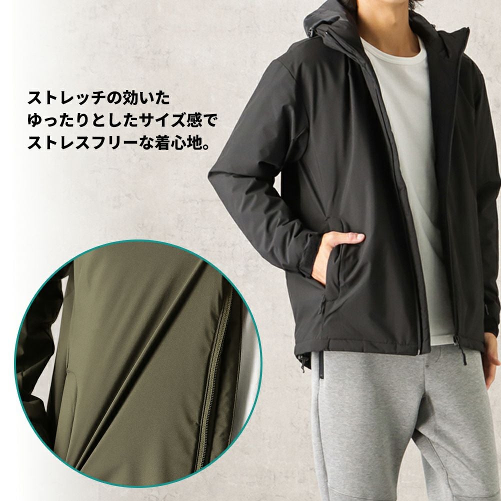 NAVY オールウェザー中綿パーカー メンズ