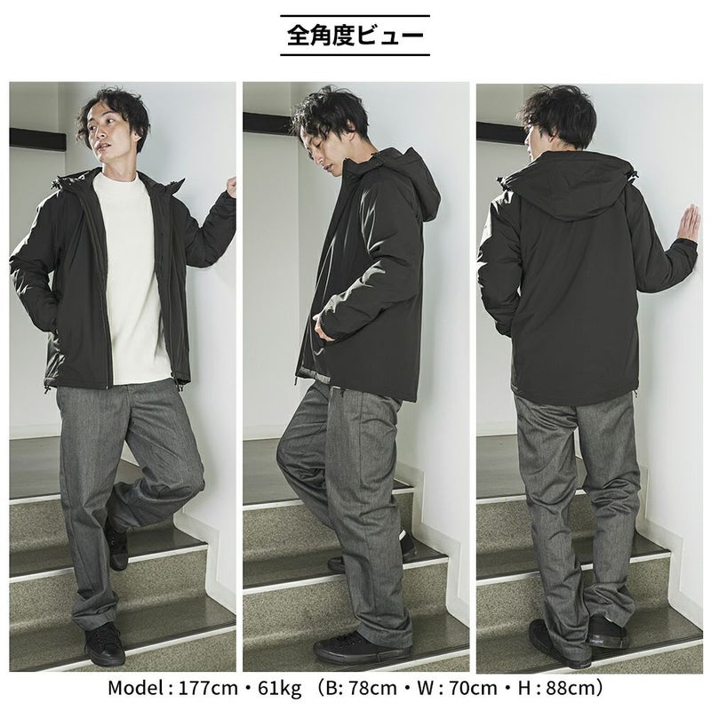 NAVY オールウェザー中綿パーカー メンズ商品画像-18