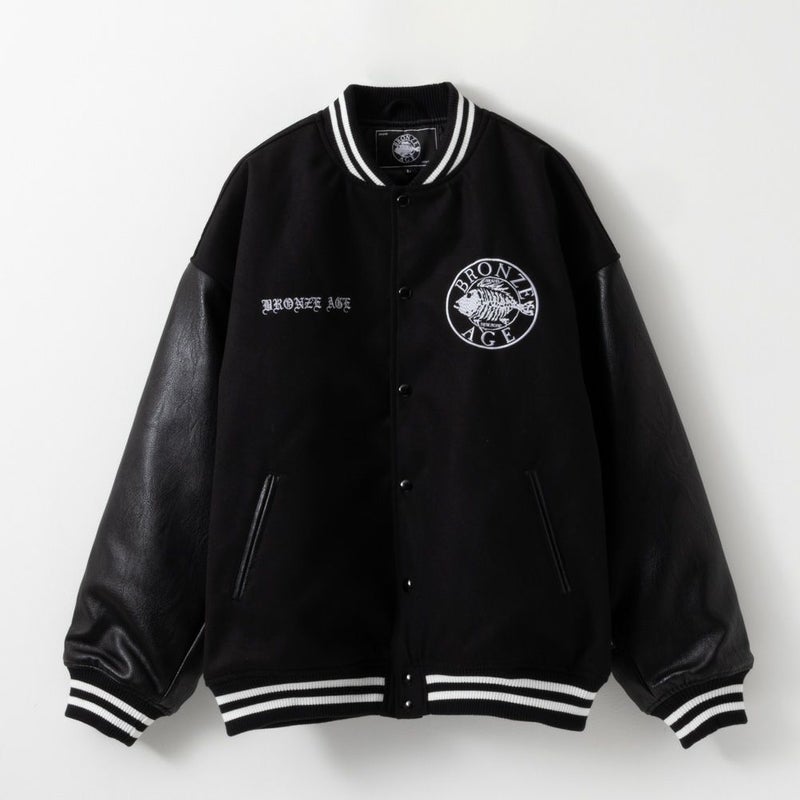[期間限定価格]【オンラインストア限定】 BRONZE AGE メルトンスタジアムジャケット メンズ商品画像-3