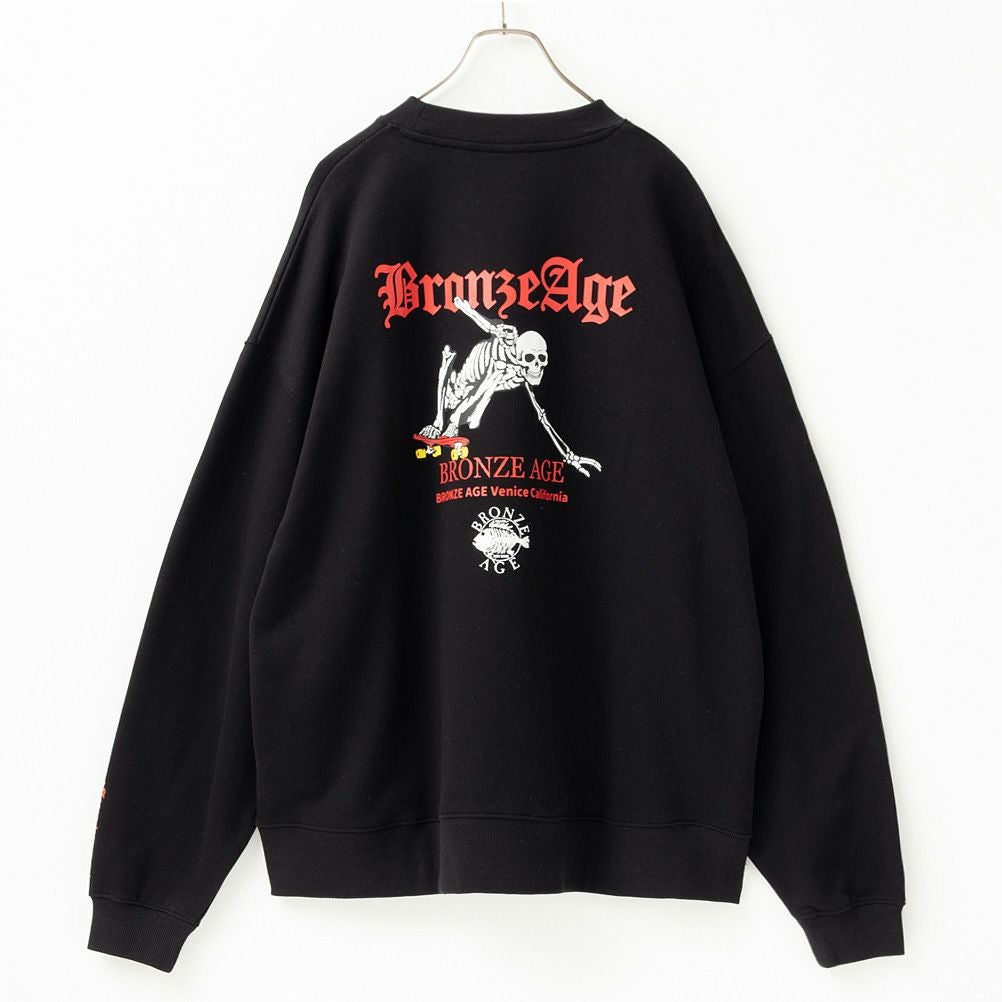 BRONZE AGE スカルビッグトレーナー メンズ