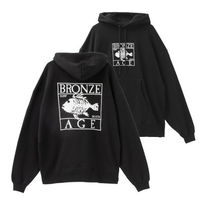 BRONZE AGE ボックスロゴビッグパーカー メンズ