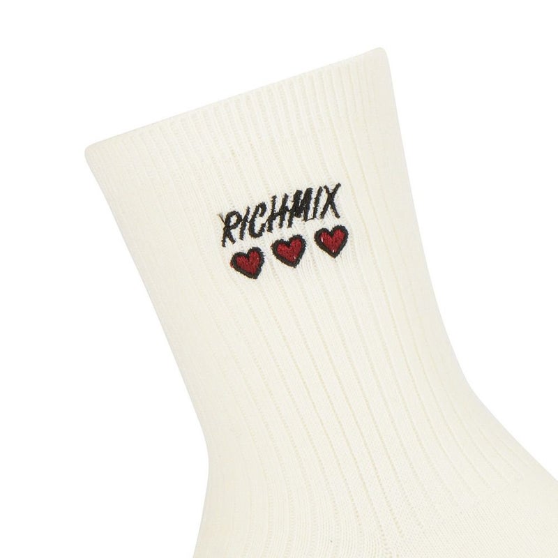 RICH MIX  クルーソックス ハートロゴ刺繍 キッズ商品画像-4
