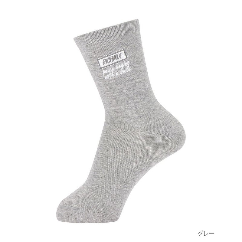 RICH MIX  クルーソックス ロゴ刺繍 キッズ商品画像-2