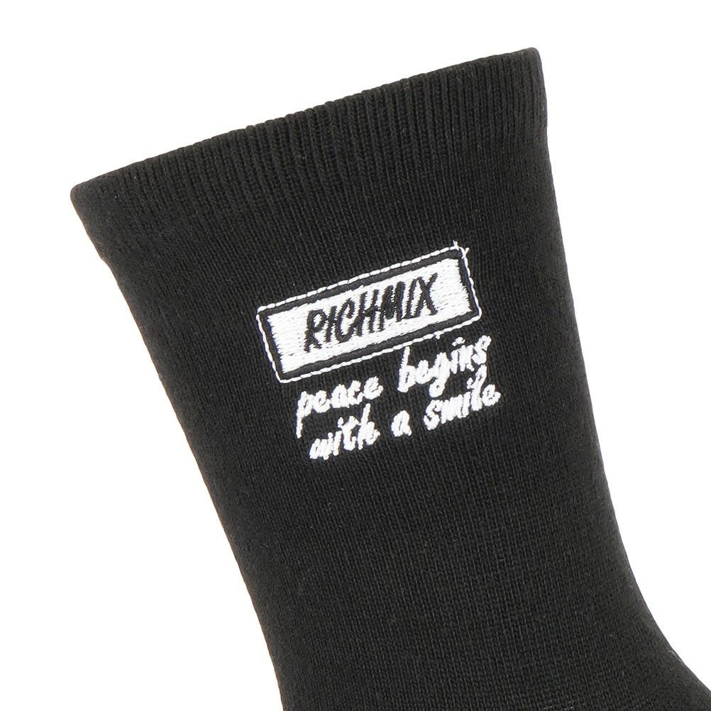 RICH MIX クルーソックス ロゴ刺繍 キッズ