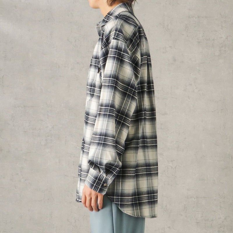 [期間限定価格]【オンラインストア限定】POWER TO THE PEOPLE オンブレーチェックシャツ メンズ商品画像-5