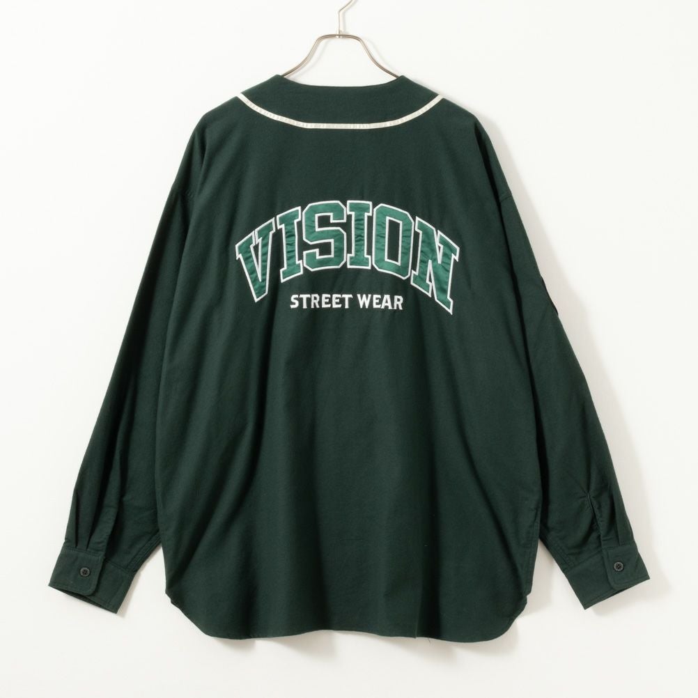 VISION STREET WEAR 長袖ベースボールネルシャツ メンズ