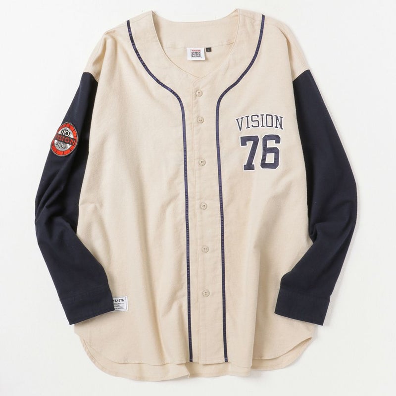 【オンラインストア限定】VISION STREET WEAR 長袖ベースボールネルシャツ メンズ商品画像-5
