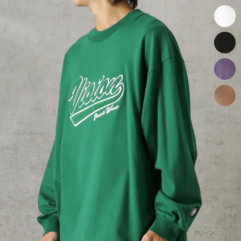 [期間限定価格]【オンラインストア限定】VISION STREET WEAR ヘビーウエイトサガラモックネックロングスリーブTシャツ メンズ商品画像-1