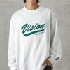 VISION STREET WEAR ヘビーウエイトサガラモックネックロングスリーブTシャツ メンズ
