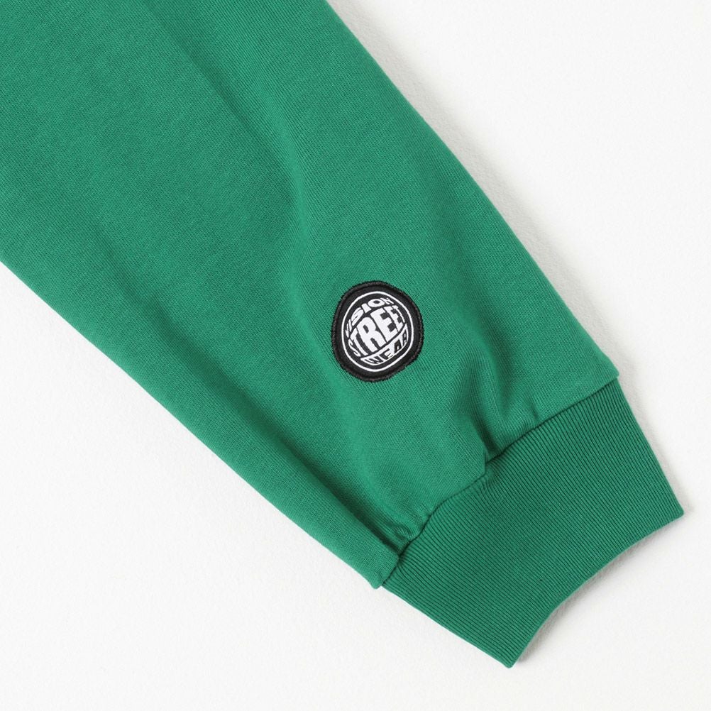 VISION STREET WEAR ヘビーウエイトサガラモックネックロングスリーブTシャツ メンズ