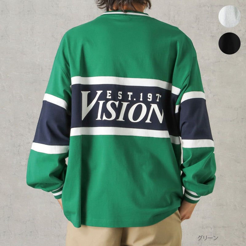 VISION STREET WEAR リブライン切替ロングスリーブTシャツ メンズ商品画像-1