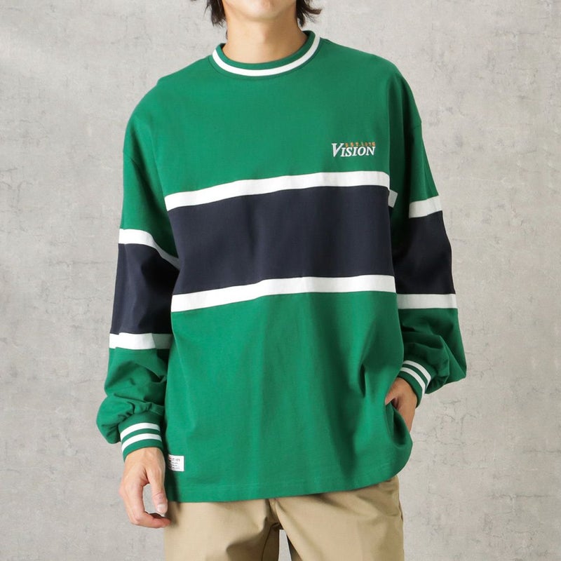 VISION STREET WEAR リブライン切替ロングスリーブTシャツ メンズ商品画像-2