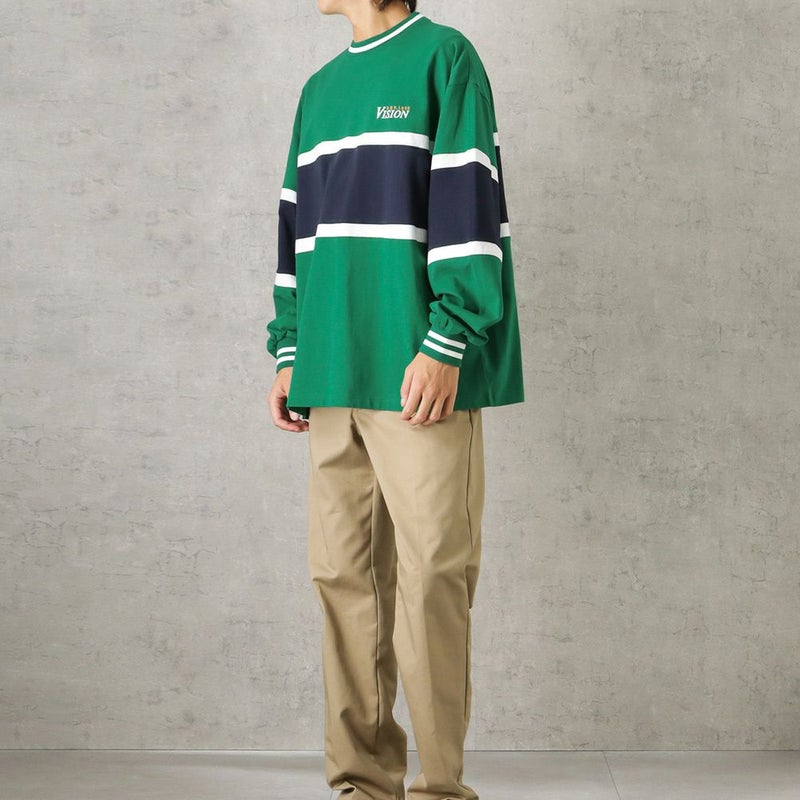 VISION STREET WEAR リブライン切替ロングスリーブTシャツ メンズ商品画像-7