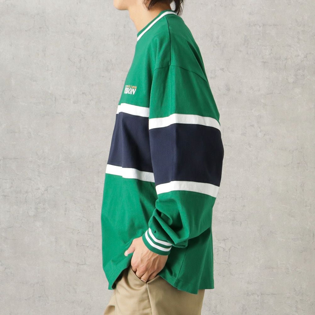 VISION STREET WEAR リブライン切替ロングスリーブTシャツ メンズ