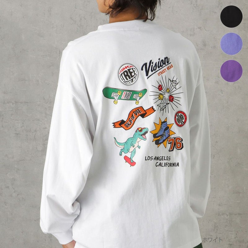 [期間限定価格]VISION STREET WEAR マルチイラストロングスリーブTシャツ メンズ商品画像-1