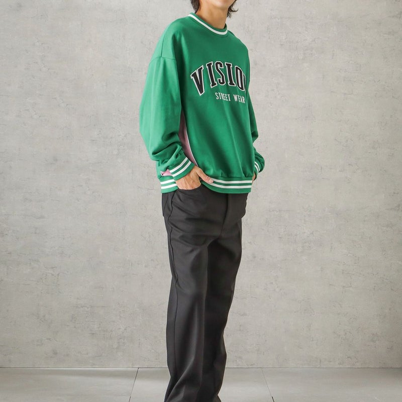 [期間限定価格]VISION STREET WEAR リブラインアーチロゴワッペントレーナー メンズ商品画像-8