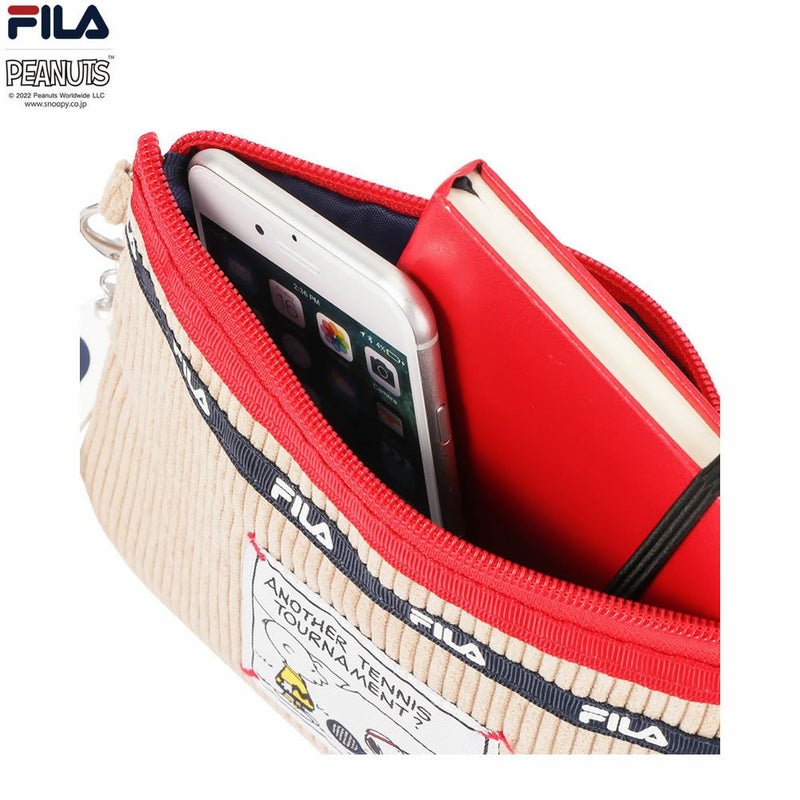 [期間限定価格]【オンラインストア限定】FILA×PEANUTS SNOOPY コーデュロイポーチ商品画像-8