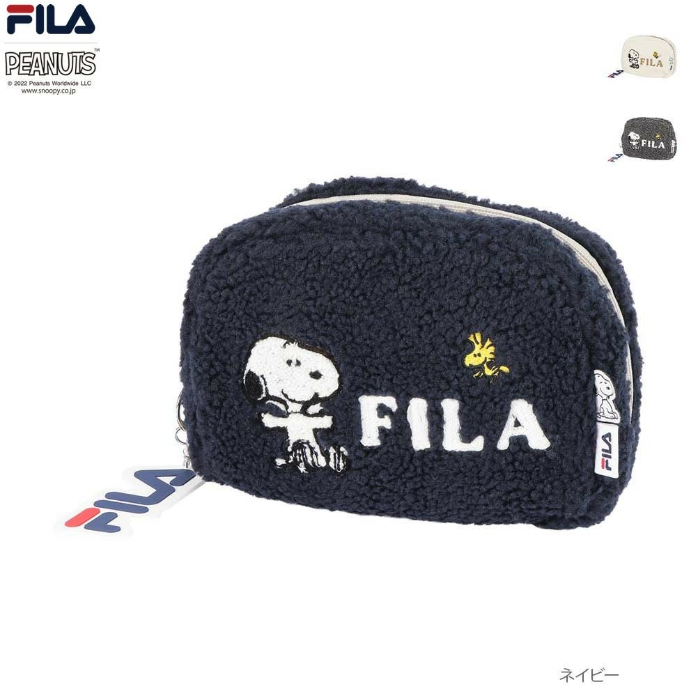  FILA×PEANUTS ボアマルチポーチ