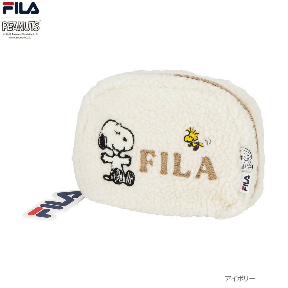  FILA×PEANUTS ボアマルチポーチ