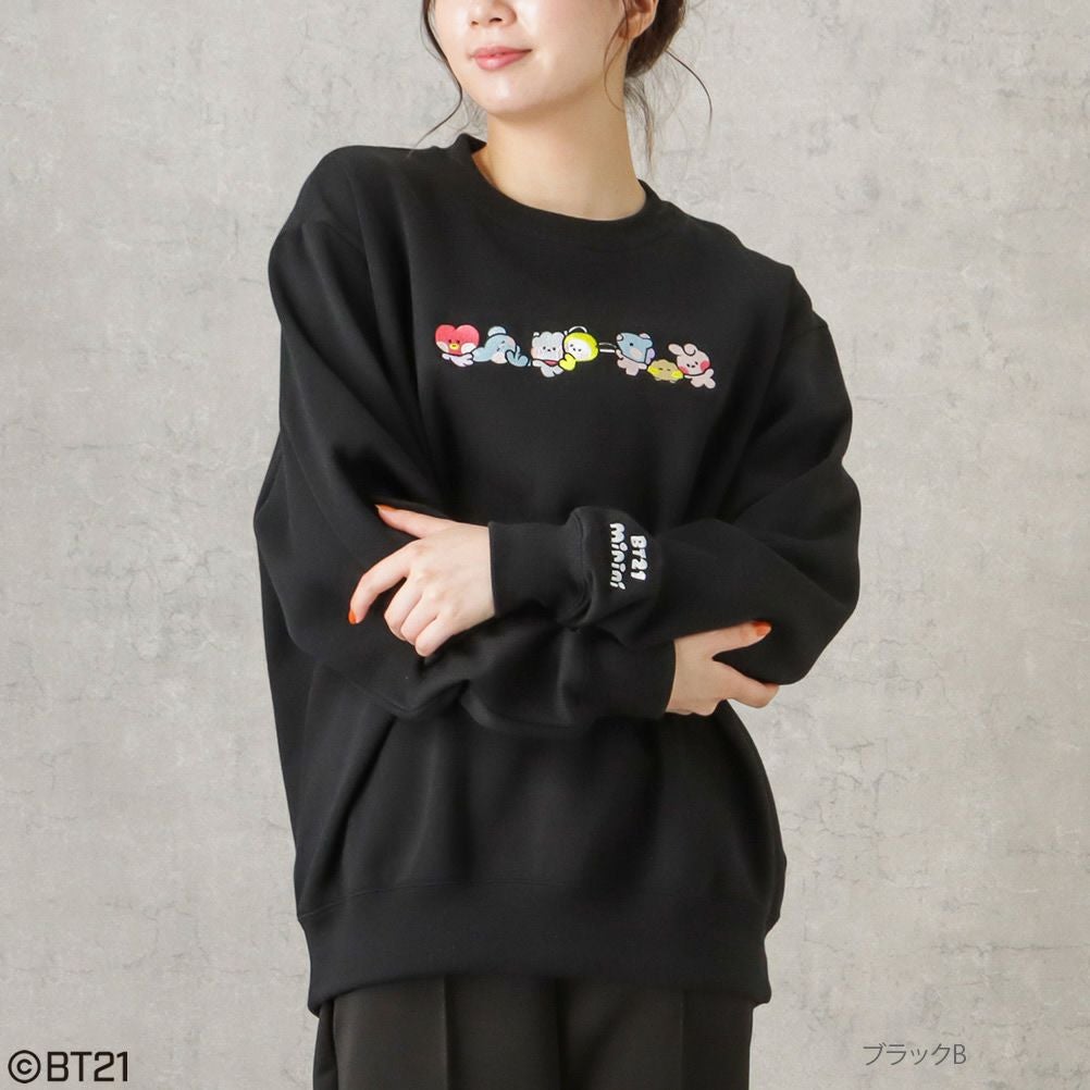 【アクリルチャーム付き】BT21 minini アソートトレーナー レディース