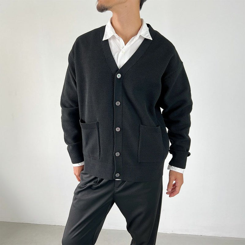 GOOD CREW Vネックカーディガン メンズ商品画像-3