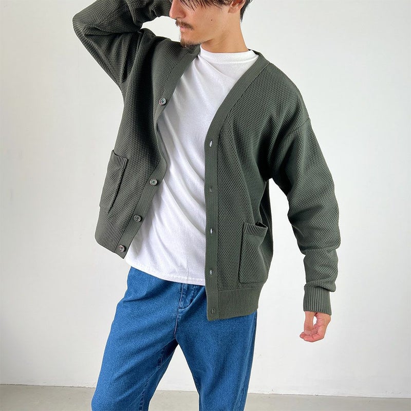 GOOD CREW Vネックカーディガン メンズ商品画像-8