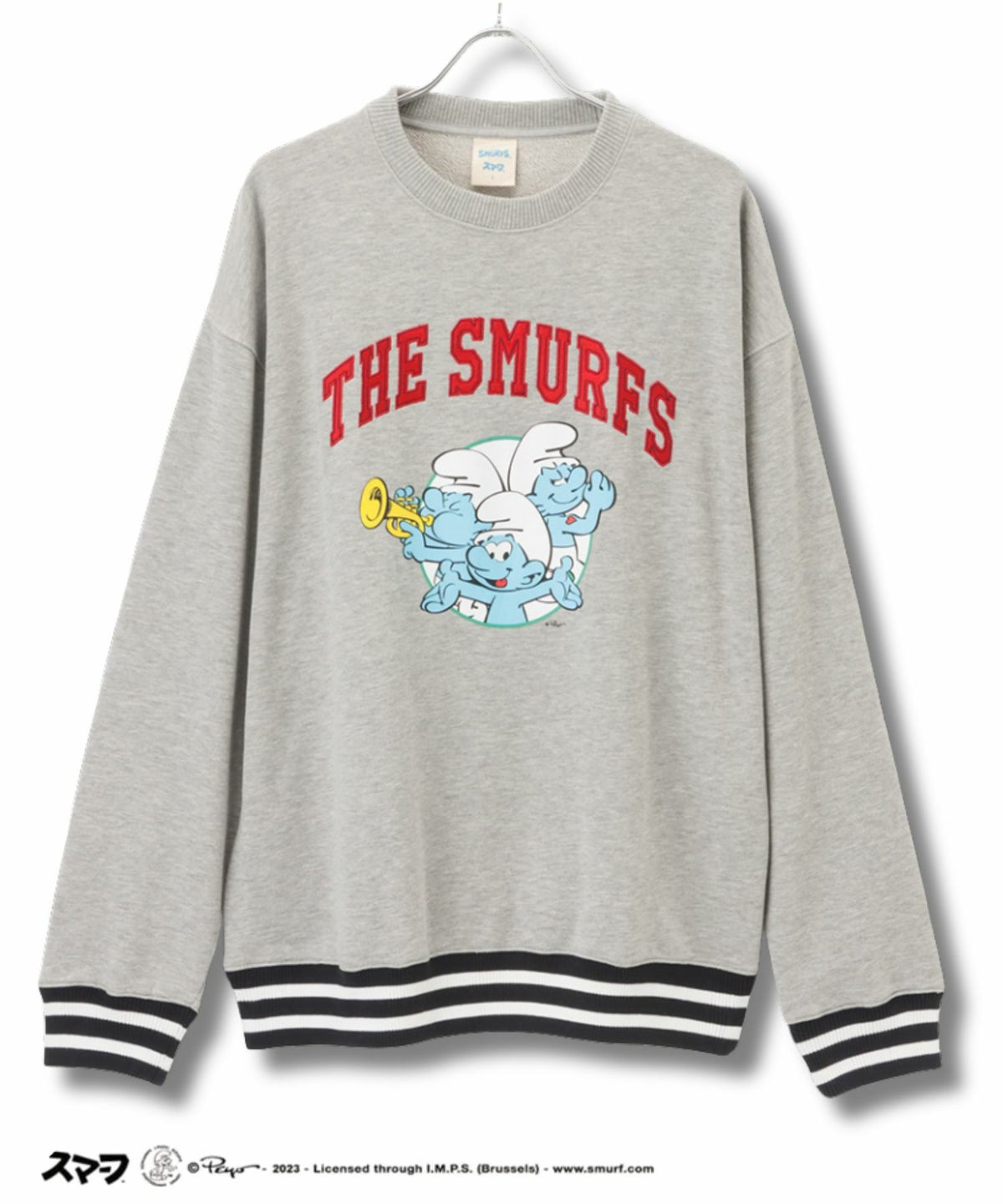 Smurf スマーフ リブライントレーナー メンズ