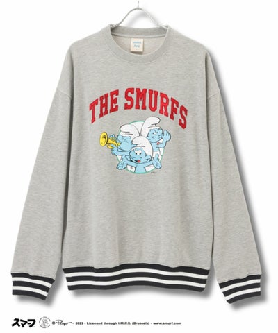 Smurf スマーフ リブライントレーナー メンズ