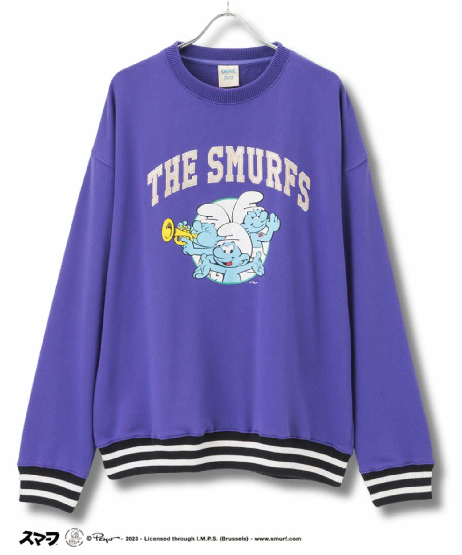 Smurf スマーフ リブライントレーナー メンズ