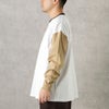[期間限定価格]【オンラインストア限定】Goodwear 袖配色スーパービッグシルエット ポケット付きロングスリーブTシャツ メンズ商品サムネイル-4