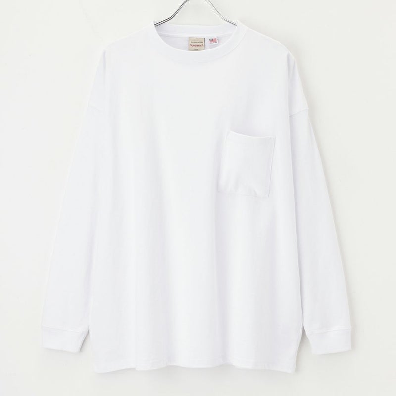 【オンラインストア限定】Goodwear 袖リブスーパービッグシルエット 胸ポケット付きロングスリーブTシャツ メンズ商品画像-2