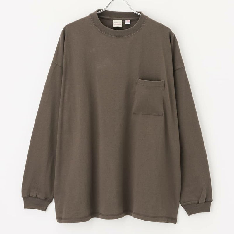 [期間限定価格]【オンラインストア限定】Goodwear 袖リブスーパービッグシルエット 胸ポケット付きロングスリーブTシャツ メンズ商品画像-5