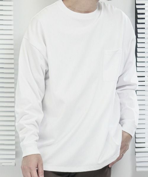 [期間限定価格]【オンラインストア限定】Goodwear 袖リブスーパービッグシルエット 胸ポケット付きロングスリーブTシャツ メンズ商品画像-9